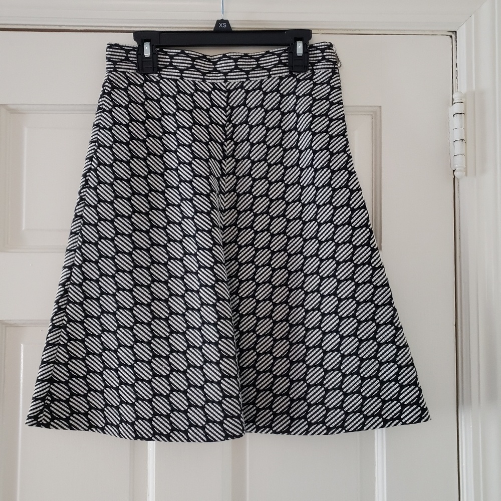 Zara Jacquard A-line Skirt